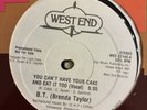 B.T. BRENDA TAYLOR You Can’t Have Your Cake And Eat It Too PROMO West End VG+