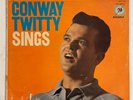 CONWAY TWITTY Conway Twitty Sings RARE ORANGE COVER OG 1959 STEREO LP MGM E3744
