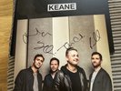 Fully SIGNED KEANE 12” BOOK SLEEVE CAUSE AND EFFECT LP BLUE 10” 2CD LITHOGRAPH