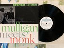 Thelonious Monk & Gerry Mulligan LP Mulligan Meets Monk OJC VG+/M-