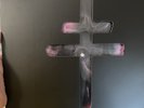 President In The Name Of The Father Revolver /500 Pink And Black Starburst Etchd