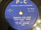 P-C 78 RPM Little Sammy Ward & Alley Kats - Begging For Love 103 V+ R&B Blues