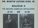 MARTIN LUTHER KING & MALCOLM X Second American Revolution Black Power LP VG+