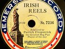 Irish Uilleann Pipes 78rpm, V++, Patrick Fitzpatrick (Emerson 7236; 1917)
