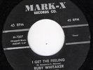SUPER RARE  RUDY WHITAKER & PYRAMIDS MARK -X 7007 I GET THE FEELING VG ++ 45 RPM
