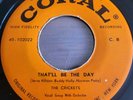 THE CRICKETS  THAT'LL BE THE DAY / OH BOY  HONG KONG  CORAL  BUDDY HOLLY