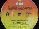 Bruce Springsteen Rare OZ Promo 45 Atlantic city VG+ '82 CBS BA222991 Pop Rock