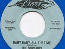 SUPERBS BABY BABY ALL THE TIME / BABY'S GONE AWAY BLUE VINYL DJ TERRY LEE 45