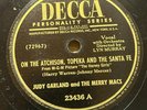 Judy Garland & Merry Macs - DECCA 23436 - On the Atchison, Topeka and the Sante