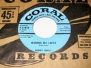 BUDDY HOLLY Words Of Love/Mailman Bring Me No More Blues 45 Orig PROMO Coral NM-
