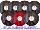 7  KDAY RADIO & PACIFIC DRIVE-IN PRE-SHOW & INTERMISSION MUSIC Records 1957 See