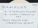 BANGLES 45 TP: ETERNAL FLAME/WHAT I MEANT TO.. AUSSIE LIBERATION 2047 NM/NM 1989