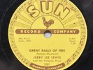 Jerry Lee Lewis SUN 78RPM 281 Rockabilly Great Balls of Fire/You Win Again E-