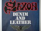 JAPAN Saxon ‎– Denim And Leather 1981 NEAR MINT LP P-11113G