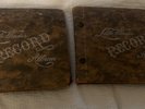 Antique Set Little Wonder Record Album Books(2) Total 19 Albums 78 RPM Shellac