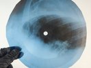 BEATLES WHILE MY GUITAR GENTLY X-Ray USSR Record Roentgen Bone Ribs Music Vinyl