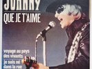 Johnny Hallyday Que je t'aime WHITE LETTERING 7' EP 45 rpm