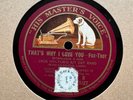 78Rpm, Hot Dance, Jack Hylton's Kit Cat Band 'That's Why I Love You' HMV  Hot