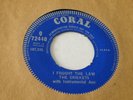 THE CRICKETS 'I FOUGHT THE LAW / A SWEET LOVE' DEMO 45 UK CORAL 1960 BUDDY HOLLY