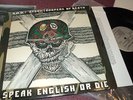 S.O.D. STORMTROOPERS OF DEATH SPEAK ENGLISH OR DIE LP MEGAFORCE LABEL NM VINYL