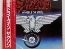 SAXON WHEELS OF STEEL CARRERE P10870G Japan PROMO OBI INSERT VINYL LP