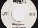 BARBARA CHRISTIAN Not Like You Boy  northern soul 45 STORMER  LISTEN