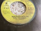 DJ WLP Promo 45 John Lennon Whatever Gets You Through The Night Beatles