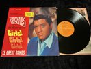 ELVIS PRESLEY LSP-2621 GIRLS  GIRLS  GIRLS  RARE ORANGE LABEL RIGID VINYL NM/MT