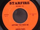 AARON PARIS: anytime you need me / return to sender STARFIRE 7