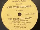 Paul Robeson, Pete Seeger, Howard Fast 78 rpm Charter C502: The Peekskill Story