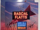 Rascal Flatts - Life Is A Highway, Refueled Signed Tangerine Colored Vinyl LP  4