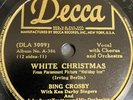 Xmas 78 RPM PLAY TESTED  Bing Crosby White Christmas/Let's Start New Decca 18429