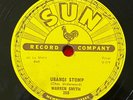 Warren Smith 78 Ubangi Stomp / Black Jack David SUN 250 rockabilly E++