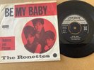 THE RONETTES - BE MY BABY - DANISH  7” PICTURE SLEEVE on LONDON HL 9793 -EX/ VG+
