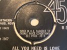 THE BEATLES ALL YOU NEED IS LOVE Polo ring special order 7'' SINGLE RECORD