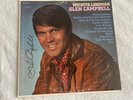 AUTOGRAPHED ( AUTHENTICATED) GLEN CAMPBELL WICHITA LINEMAN LP ALBUM