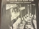GG Allin/Tiny Tim Two American Legends Limited Edition Red Vinyl