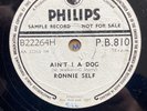 Rare 78rpm record, V-, RONNIE SELF : Ain't I A Dog , Philips P.B.810 *Promo*