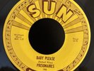 Prisonaires-Just Walkin' In The Rain/Baby Please-Orig Sun 186 Push Marks 45 rpm