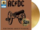 AC/DC-For those about to Rock+USA Import w/Hype and 50th sticker-Gold Vi- Sealed