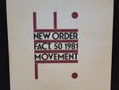 NEW ORDER Movement FACT. 50 1981 U.S. 1st Press LP W/FACTORY LOGO INNER SLEEVE