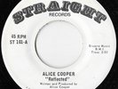 Alice Cooper Reflected / Living Rare White Label Promo Straight Records NM 45
