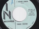 Eddie FOSTER * I Never Knew * 1967 NORTHERN SOUL * 70's REISSUE 45 * Listen