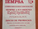 IRON MAIDEN Powerslave LP Promo RARE  Peeruvian