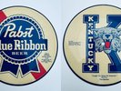 Vintage 80s Pabst Blue Ribbon University of Kentucky Wildcats 45 Record NCAA PBR