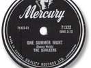 Rare 1959 The DANLEERS Rock’n Roll 78 RPM Record. One Summer Night