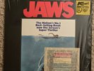 SOUNDTRACK LP JAWS RARE IN SHRINK WITH PATCH 1975 ORIGINAL