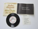 RARE STEREO Barbra Streisand SILENT NIGHT Columbia PROMO with Two Inserts NM