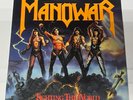 Manowar- Fighting the World”Vinyl LP 1987 Original Press … ATCO 90563-1