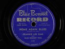 FRANKIE LEE SIMS: home again blues / cross country blues BLUE BONNET Single